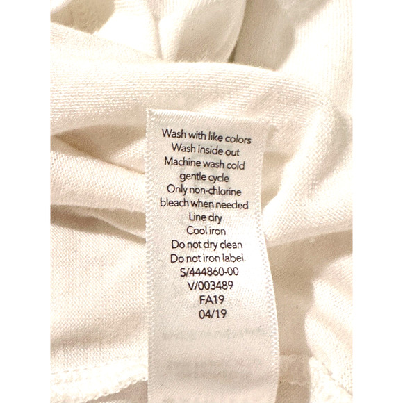 Athleta Cloudlight Cream White Scoop Neck Long Sleeve Shirt Medium Athleisure - Picture 7 of 7